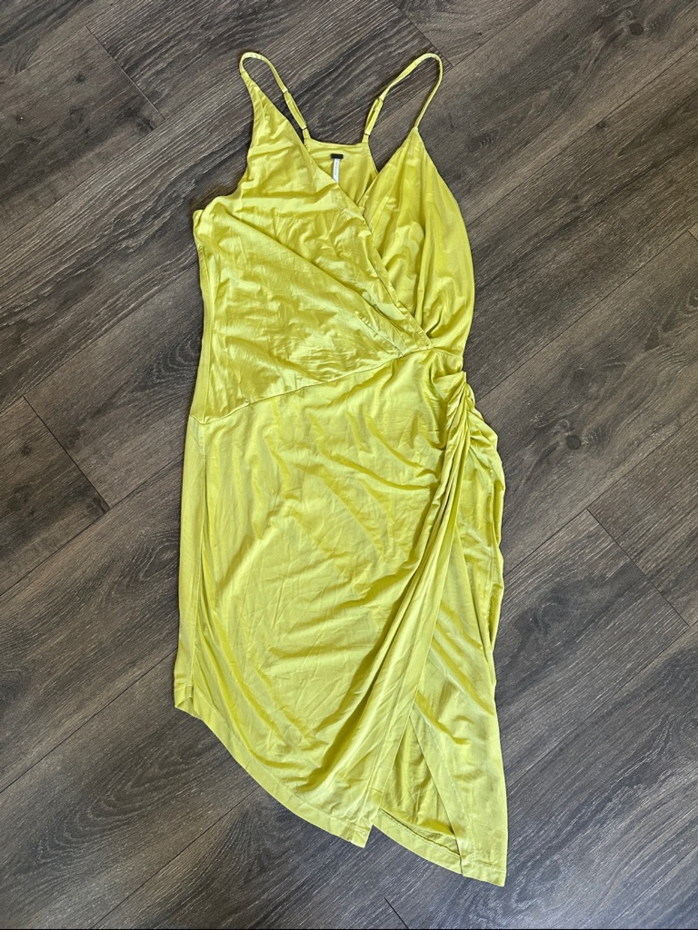 YFB Satin Mini Dress Ruched Side Size Small